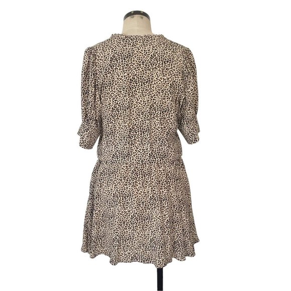 Zadig & Voltaire Russel Print Leo Blouson Dress Medium Cheetah Animal SJCF0402F - Picture 6 of 12